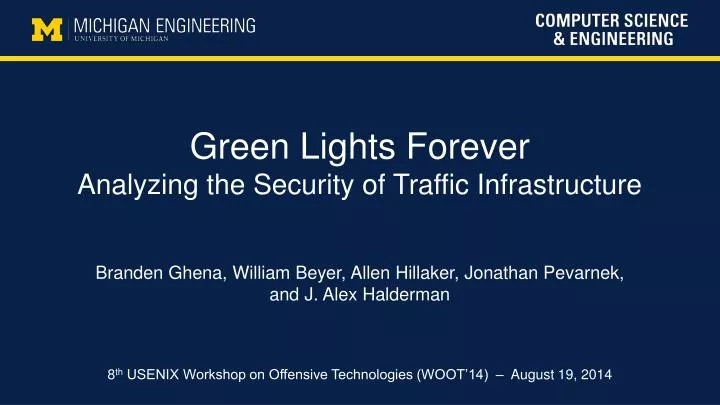 green lights forever analyzing the security of traffic infrastructure