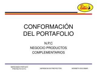 conformaci n del portafolio