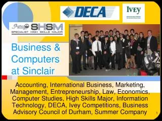 Business &amp; Computers at Sinclair