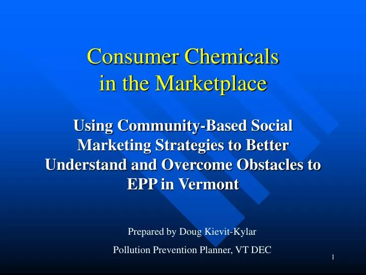 consumer chemicals in the marketplace