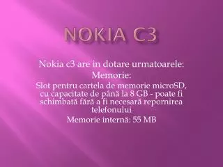 nokia c3