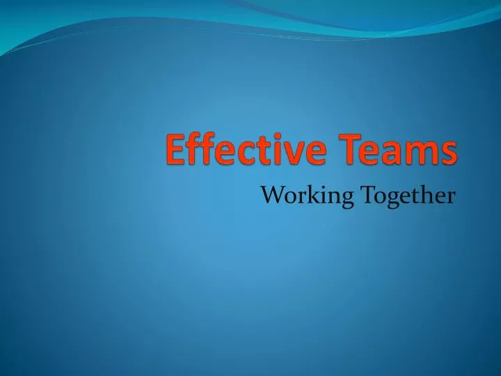 effective teams