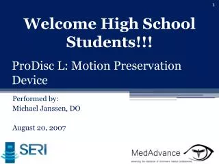 prodisc l motion preservation device