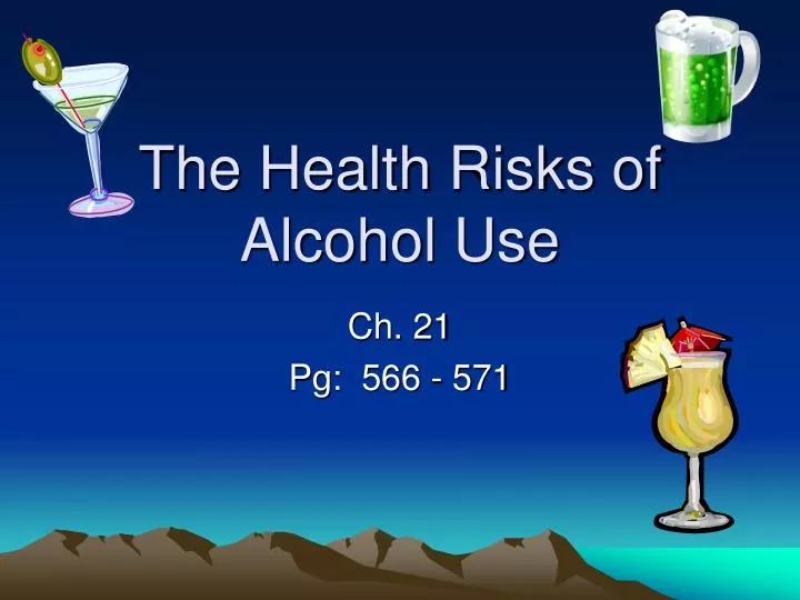 the health risks of alcohol use