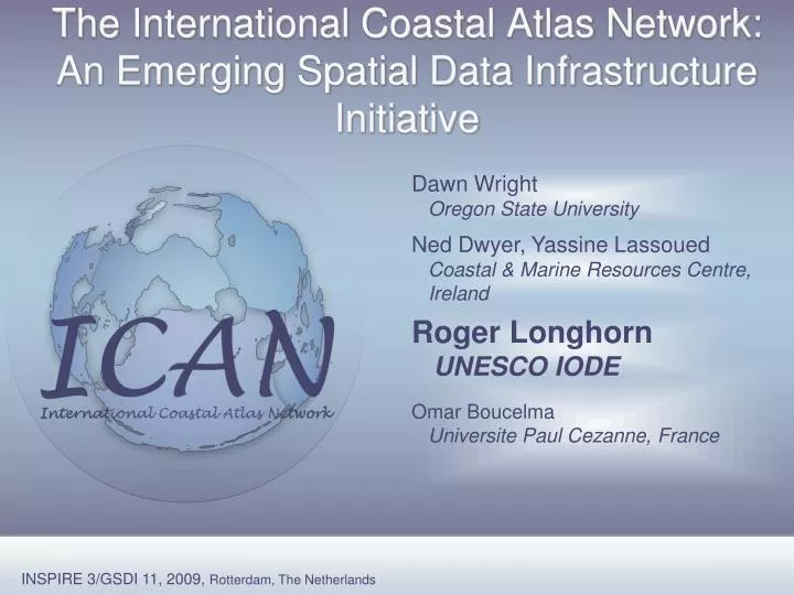the international coastal atlas network an emerging spatial data infrastructure initiative