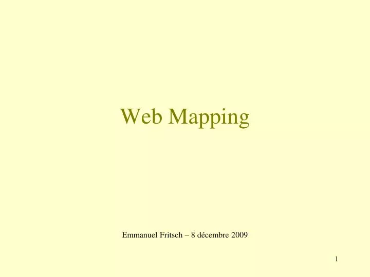 web mapping