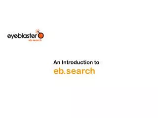 An Introduction to eb.search
