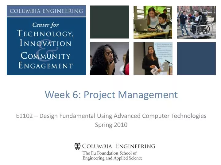 week 6 project management