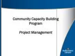 Community Capacity Building Program Project Management - slide 1