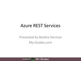 Azure REST Services