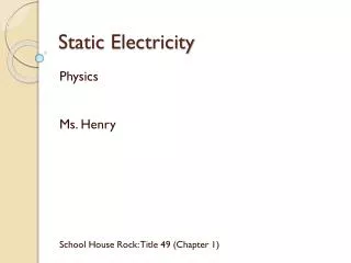 static electricity