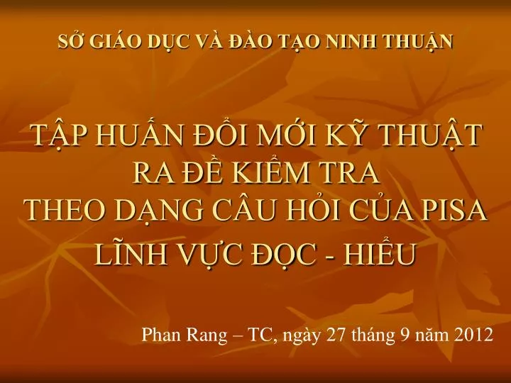 s gi o d c v o t o ninh thu n