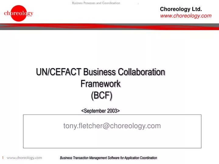 un cefact business collaboration framework bcf september 2003