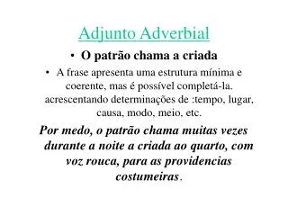 adjunto adverbial