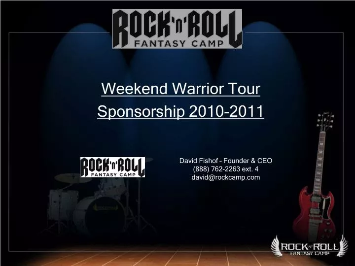 weekend warrior tour sponsorship 2010 2011