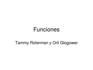 funciones