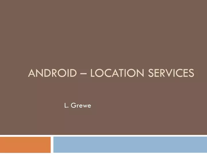 android location services