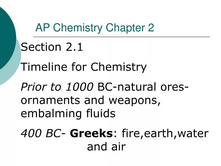 ap chemistry chapter 2