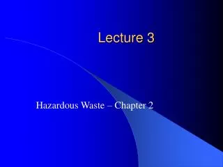 Lecture 3