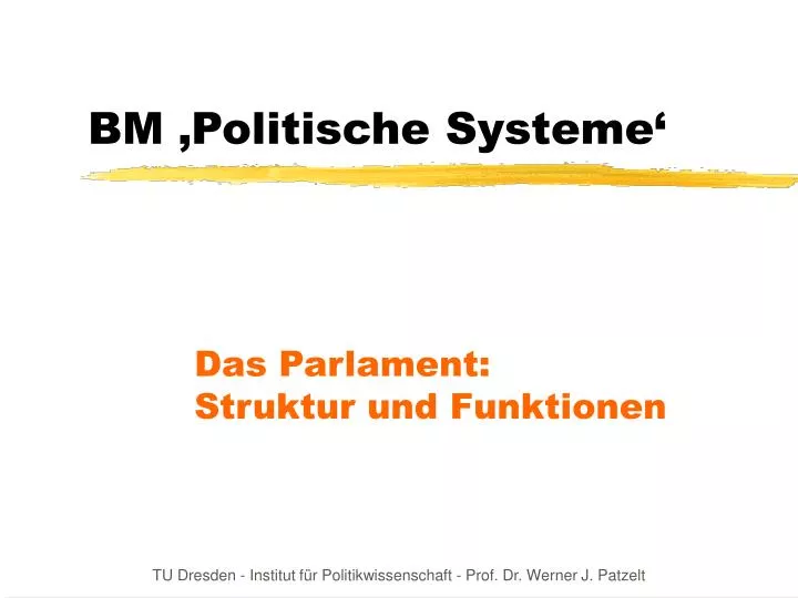 bm politische systeme