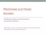 Managing Electronic Records in Manuscript Collections: Tools and Best Practices - slide 1