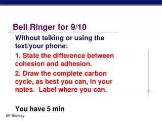 Bell Ringer for 9/10