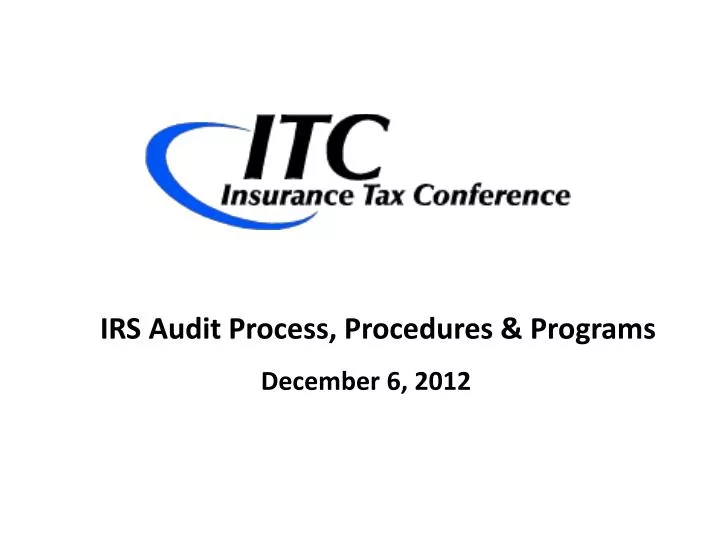 irs audit process procedures programs