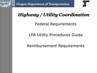 Highway / Utility Coordination