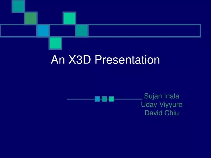 an x3d presentation