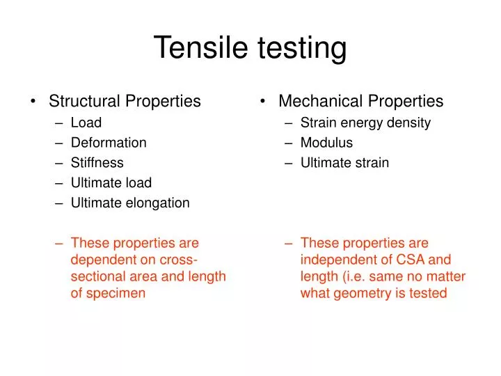 tensile testing