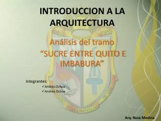 introduccion a la arquitectura