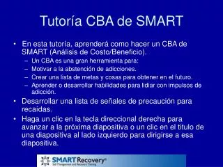 tutor a cba de smart
