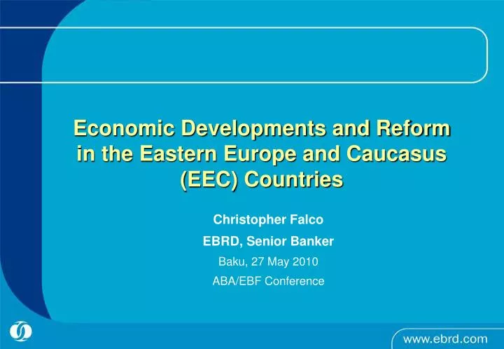 economic developments and reform in the eastern europe and caucasus eec countries