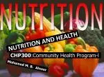 CHP300 :Community Health Program-l - slide 1
