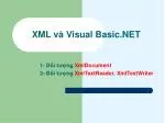 XML và Visual Basic.NET - slide 1