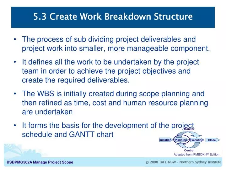 5 3 create work breakdown structure