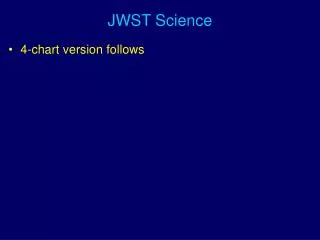 JWST Science
