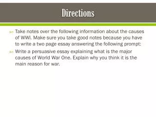 directions