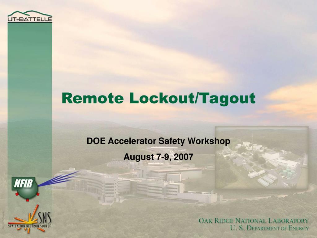 PPT - Remote Lockout/Tagout PowerPoint Presentation, free download - ID ...
