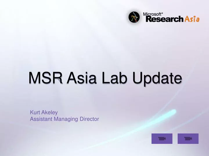 msr asia lab update