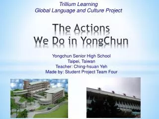 The Actions We Do in YongChun