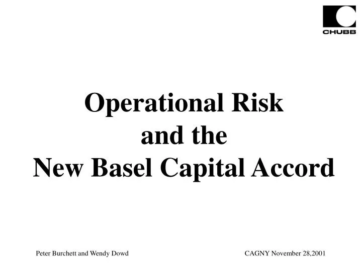 operational risk and the new basel capital accord