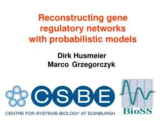 Reconstructing gene regulatory networks with probabilistic models