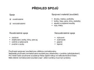 p ehled spoj