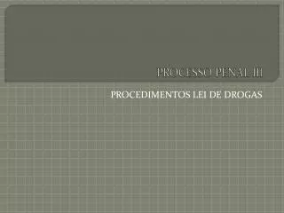 processo penal iii