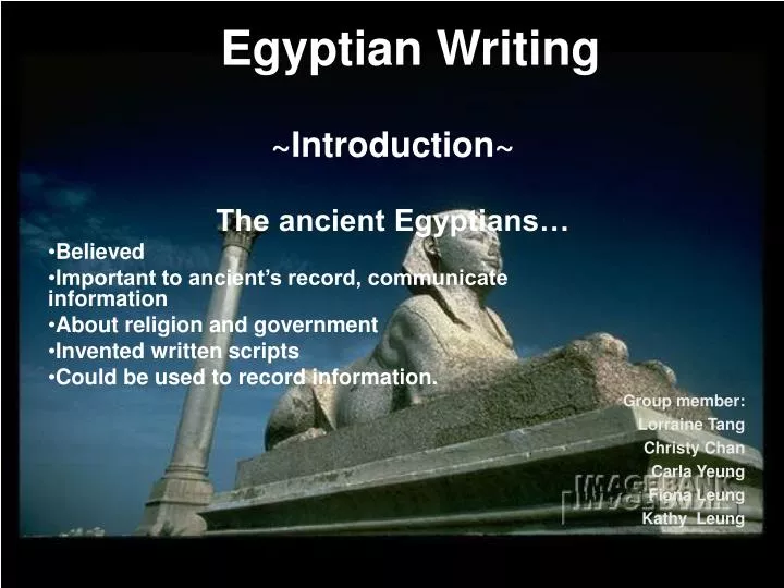 egyptian writing