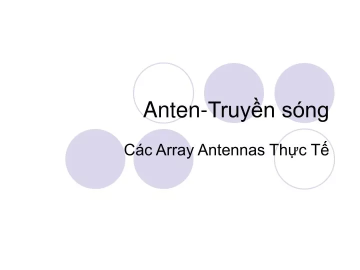 anten truy n s ng