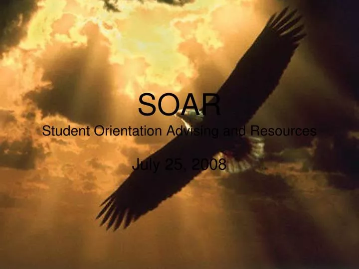 soar student orientation advising and resources
