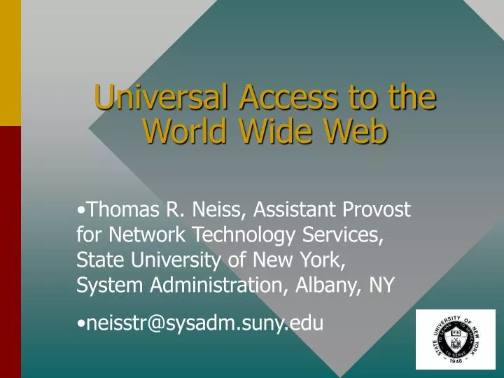 universal access to the world wide web