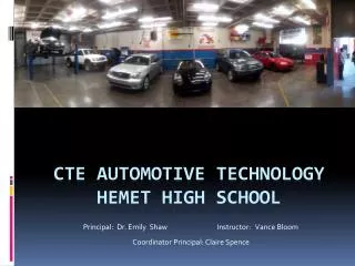 CTE Automotive Technology Hemet High School